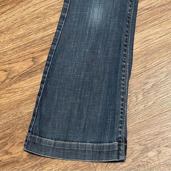 Vintage Burberry Women's Lowrise Flare Jeans Blue Size 27 - Picture 4 of 15